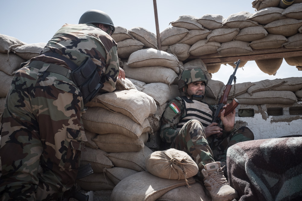 Peshmerga offensive during the liberation of the Turkmen village of Bashir, southern Kirkuk Province, April 30, 2016. (Photo: Kurdistan24/Alexandre Afonso)